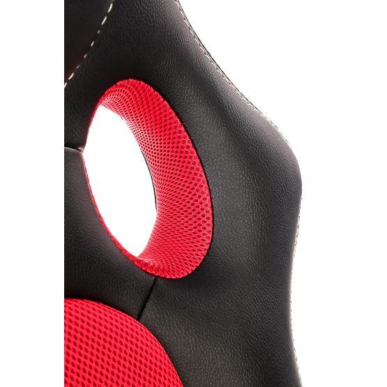 Fauteuil de bureau BERKEL noir-rouge (1p=1 pièce)