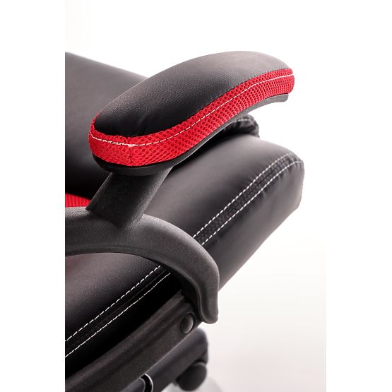 Fauteuil de bureau BERKEL noir-rouge (1p=1 pièce)