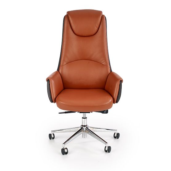 Fauteuil de bureau CALVANO marron foncé / marron clair