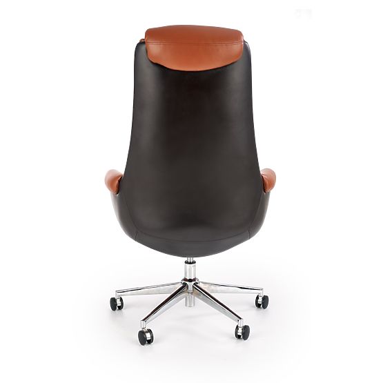 Fauteuil de bureau CALVANO marron foncé / marron clair