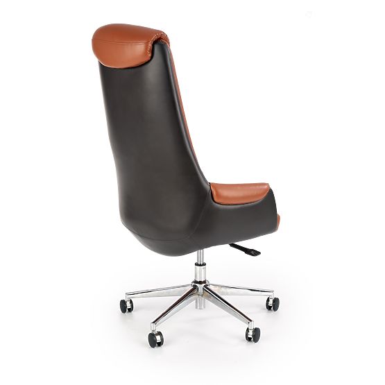 Fauteuil de bureau CALVANO marron foncé / marron clair