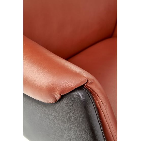 Fauteuil de bureau CALVANO marron foncé / marron clair