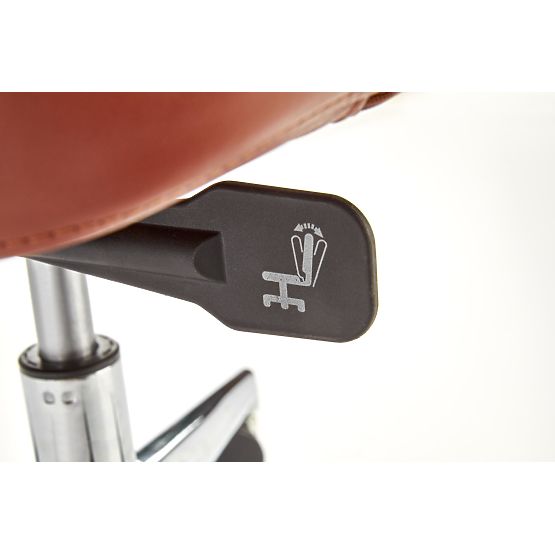 Fauteuil de bureau CALVANO marron foncé / marron clair