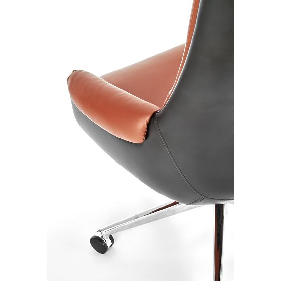 Fauteuil de bureau CALVANO marron foncé / marron clair