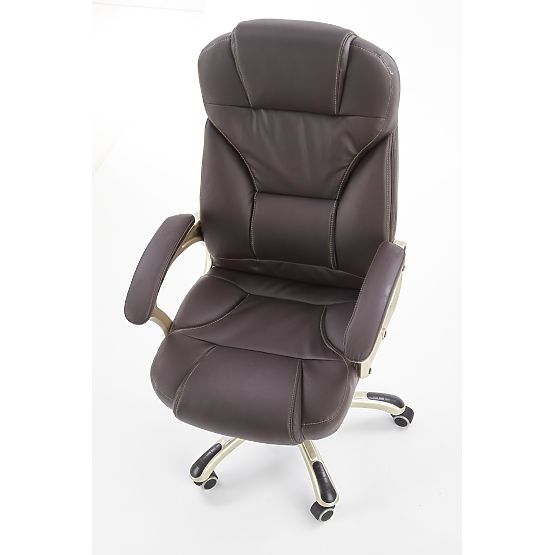 Fauteuil de bureau DESMOND marron foncé