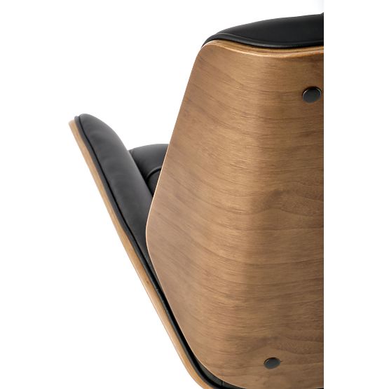 Fauteuil de bureau GAVIN noyer / noir (1p=1pc)