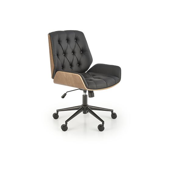 Fauteuil de bureau GAVIN noyer / noir (1p=1pc)