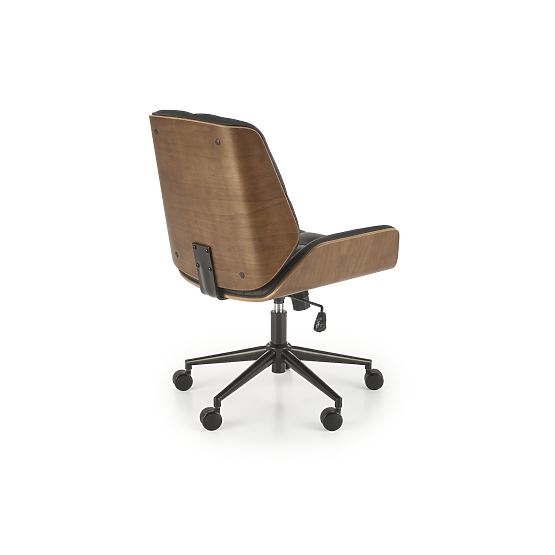 Fauteuil de bureau GAVIN noyer / noir (1p=1pc)