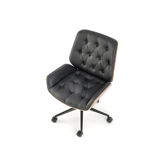 Fauteuil de bureau GAVIN noyer / noir (1p=1pc)