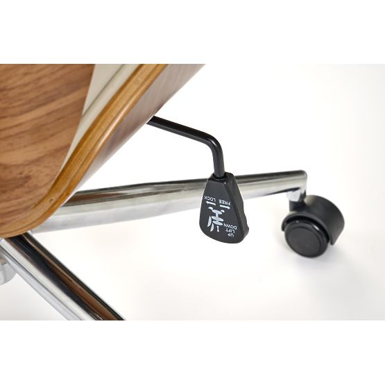 Fauteuil de bureau TIMBER noyer/beige