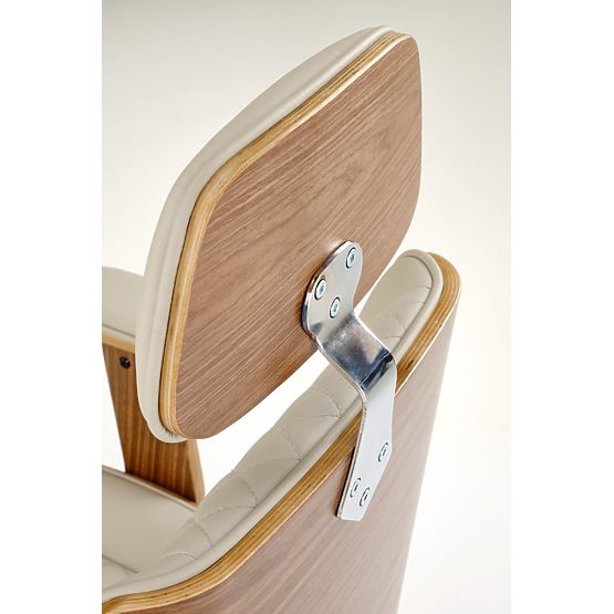 Fauteuil de bureau TIMBER noyer/beige