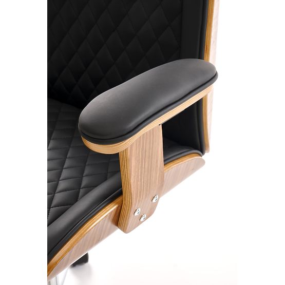 Fauteuil de bureau TIMBER noyer/noir