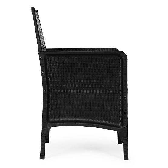 Fauteuil de jardin avec coussin chaise pour balcon terrasse jardin noir MultiGarden