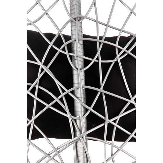 Fauteuil de jardin EGGY gris / noir (3p=1ks)