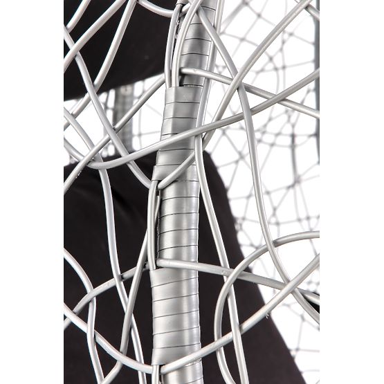 Fauteuil de jardin EGGY gris / noir (3p=1ks)