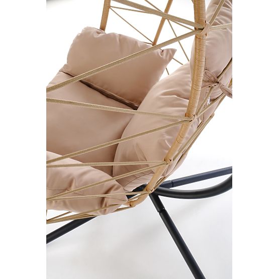 Fauteuil de jardin SNAKE, naturel / beige