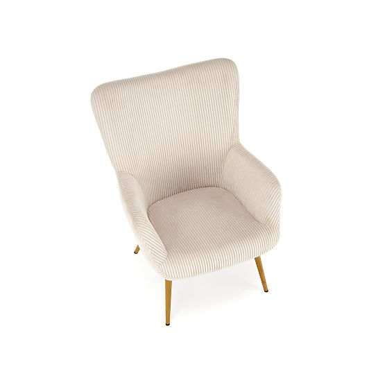 Fauteuil de relaxation AMARO - crème