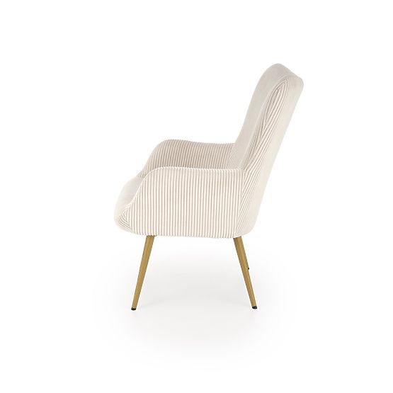 Fauteuil de relaxation AMARO - crème