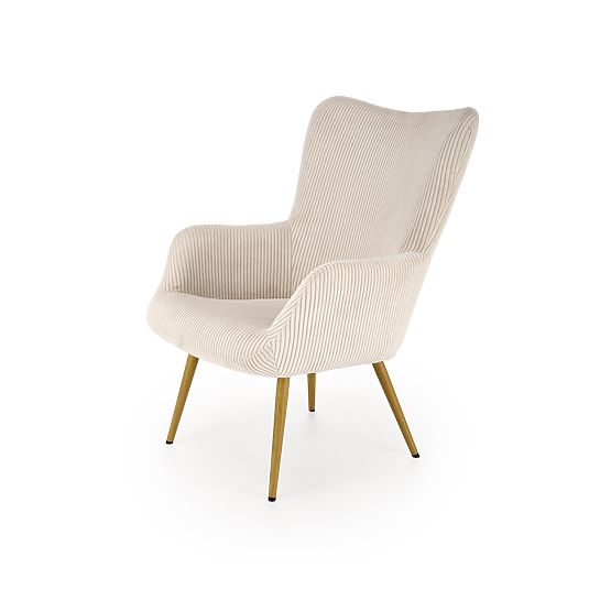 Fauteuil de relaxation AMARO - crème
