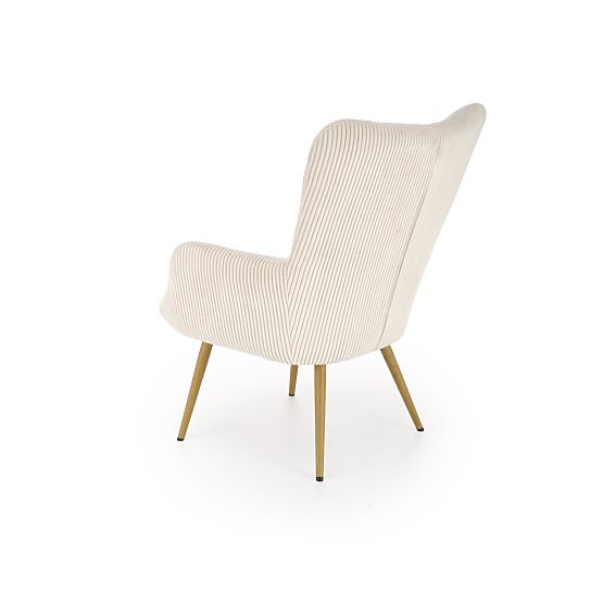 Fauteuil de relaxation AMARO - crème
