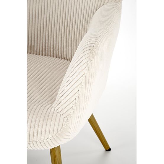Fauteuil de relaxation AMARO - crème