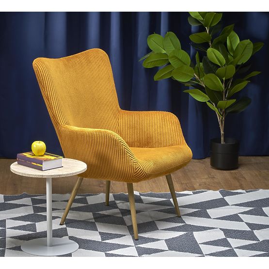 Fauteuil de relaxation AMARO - moutarde