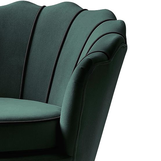 Fauteuil de relaxation ANGELO vert foncé (1p-1ks)