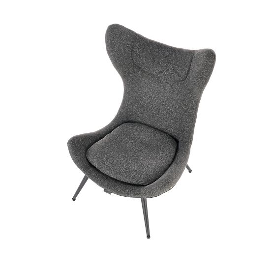 Fauteuil de relaxation ATLANTIS anthracite / noir