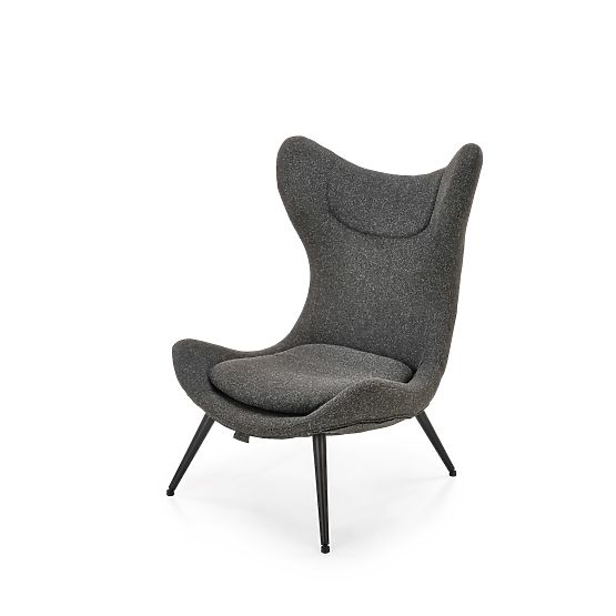 Fauteuil de relaxation ATLANTIS anthracite / noir