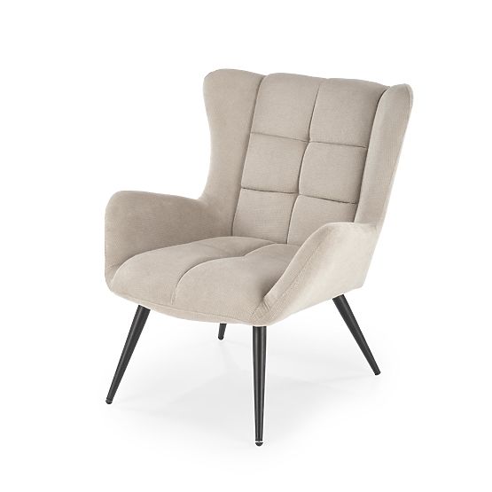 Fauteuil de relaxation beige BYRON (1p=1pc)