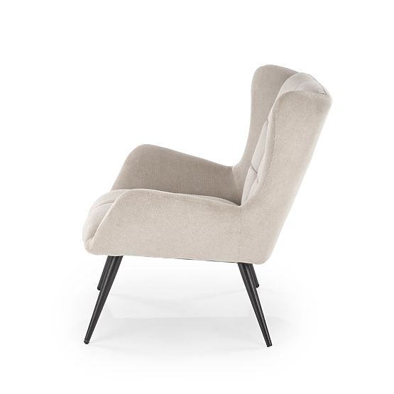 Fauteuil de relaxation beige BYRON (1p=1pc)