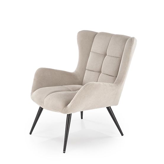 Fauteuil de relaxation beige BYRON (1p=1pc)