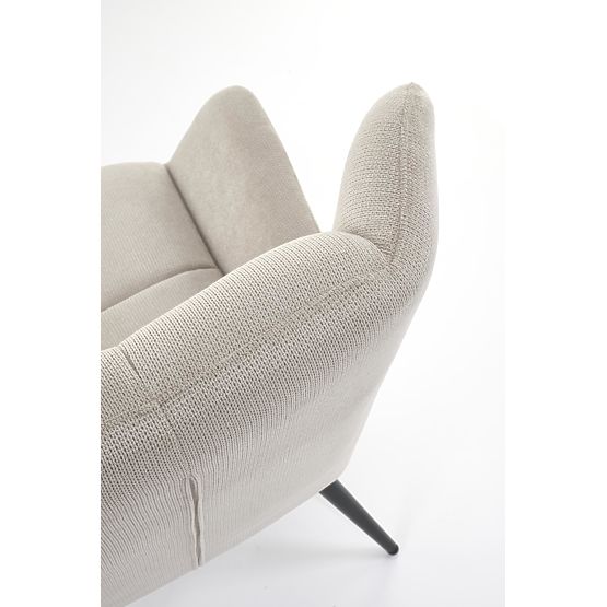 Fauteuil de relaxation beige BYRON (1p=1pc)