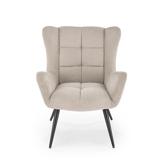 Fauteuil de relaxation beige BYRON (1p=1pc)