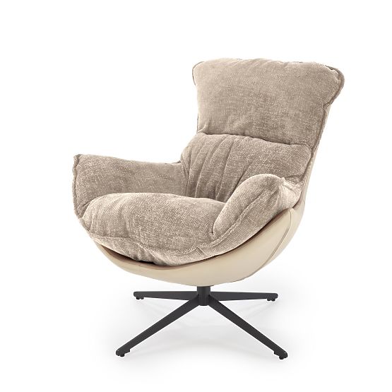 Fauteuil de relaxation beige LOBSTER