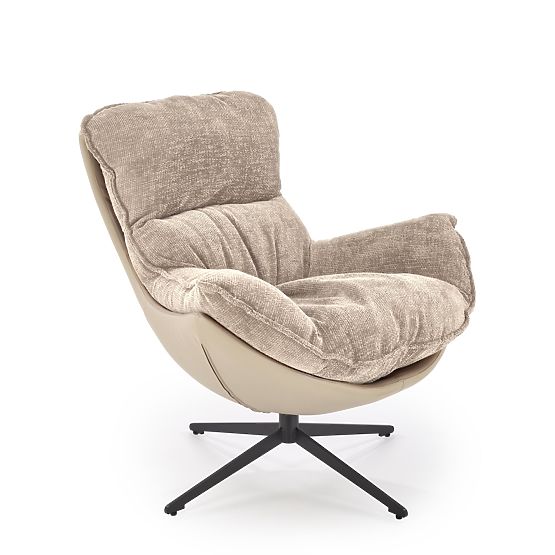 Fauteuil de relaxation beige LOBSTER