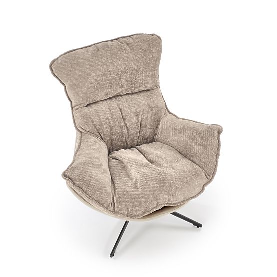 Fauteuil de relaxation beige LOBSTER