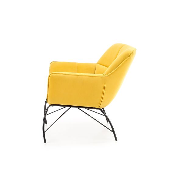 Fauteuil de relaxation BELTON jaune (1p=1 pièce)