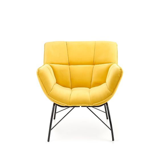 Fauteuil de relaxation BELTON jaune (1p=1 pièce)