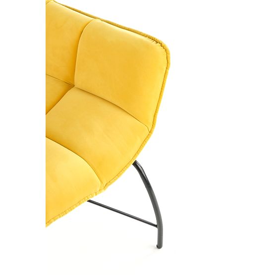 Fauteuil de relaxation BELTON jaune (1p=1 pièce)