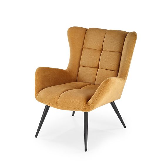 Fauteuil de relaxation BYRON - moutarde