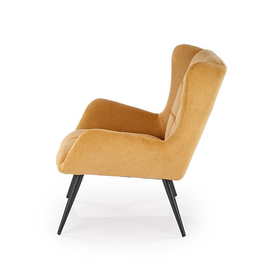 Fauteuil de relaxation BYRON - moutarde