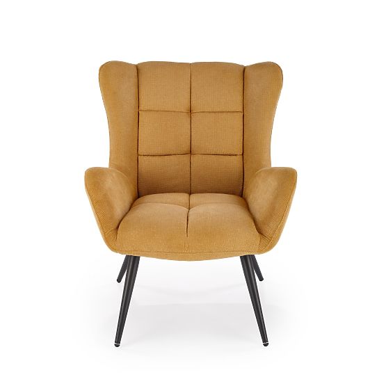 Fauteuil de relaxation BYRON - moutarde