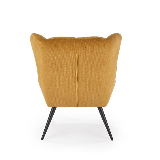 Fauteuil de relaxation BYRON - moutarde