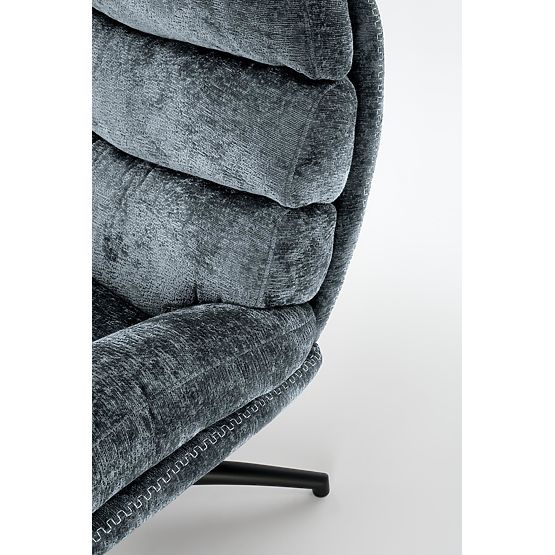 Fauteuil de relaxation DARIO avec repose-pieds et fonction basculante, bleu (1p=1pc)