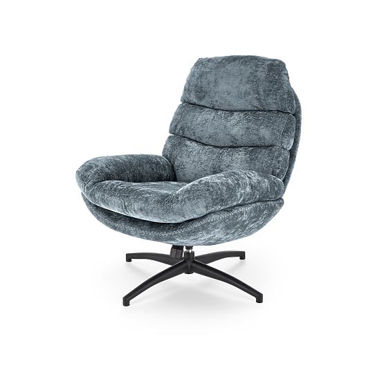 Fauteuil de relaxation DARIO avec repose-pieds et fonction basculante, bleu (1p=1pc)