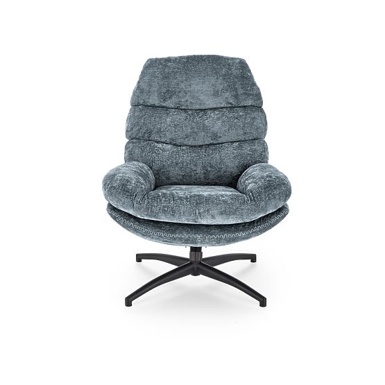 Fauteuil de relaxation DARIO avec repose-pieds et fonction basculante, bleu (1p=1pc)