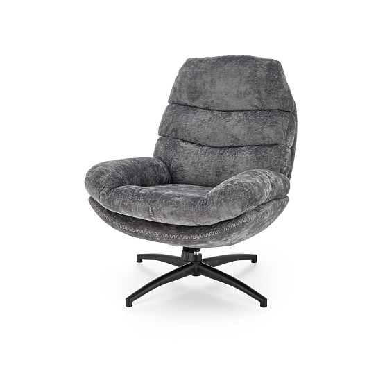 Fauteuil de relaxation DARIO avec repose-pieds et fonction basculante, gris (1p=1pc)