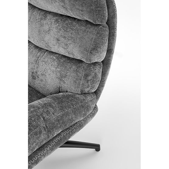 Fauteuil de relaxation DARIO avec repose-pieds et fonction basculante, gris (1p=1pc)