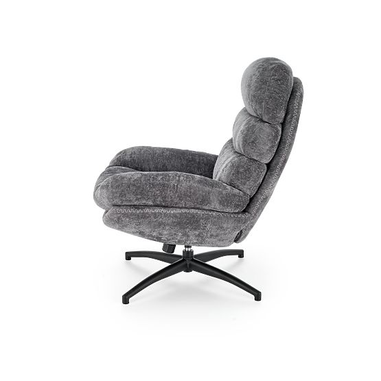 Fauteuil de relaxation DARIO avec repose-pieds et fonction basculante, gris (1p=1pc)